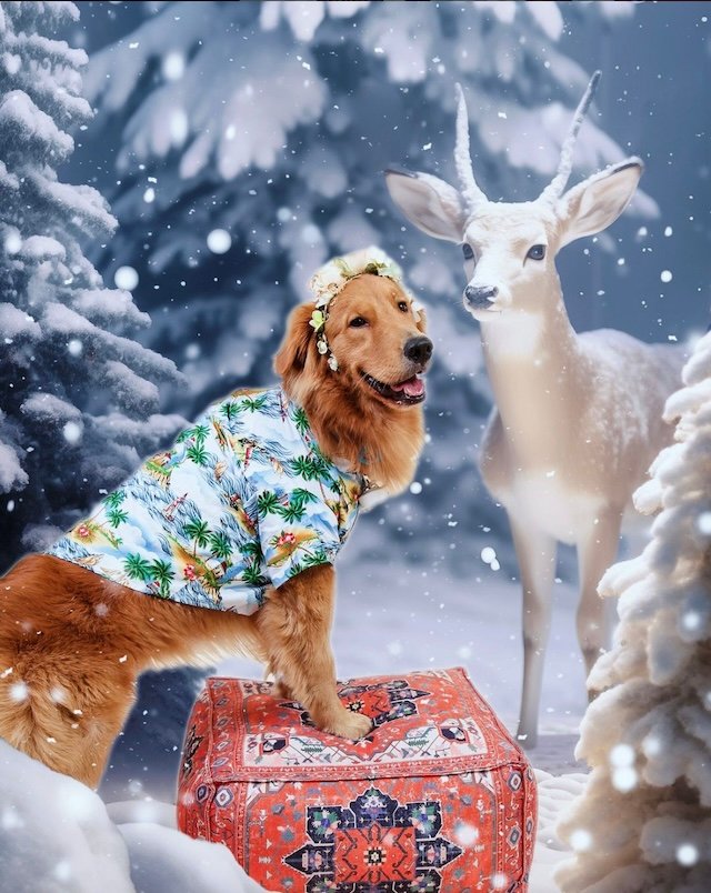 Dog photography studio